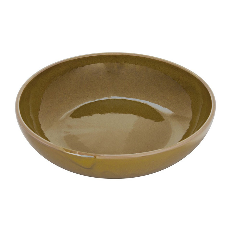 Schaal Selena - 22 cm - olijfgroen