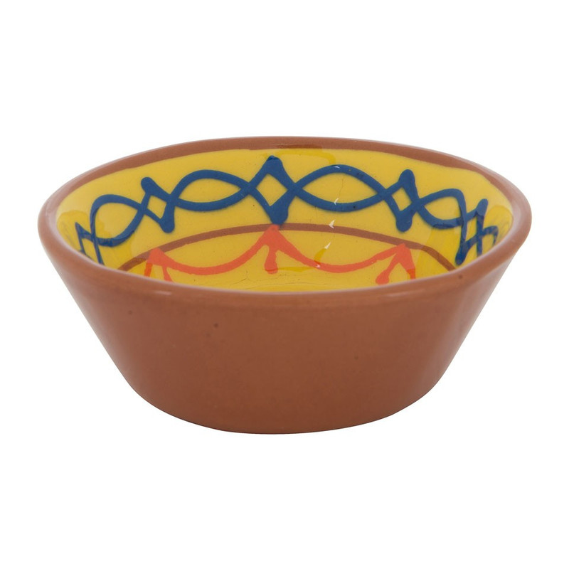 Schaal Fiesta - geel - 8 cm 