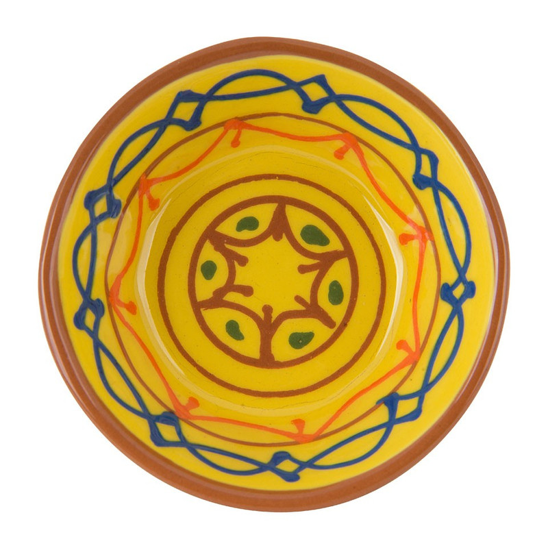 Schaal Fiesta - geel - 8 cm 