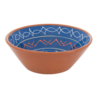 Schaal Fiesta - blauw - 15 cm