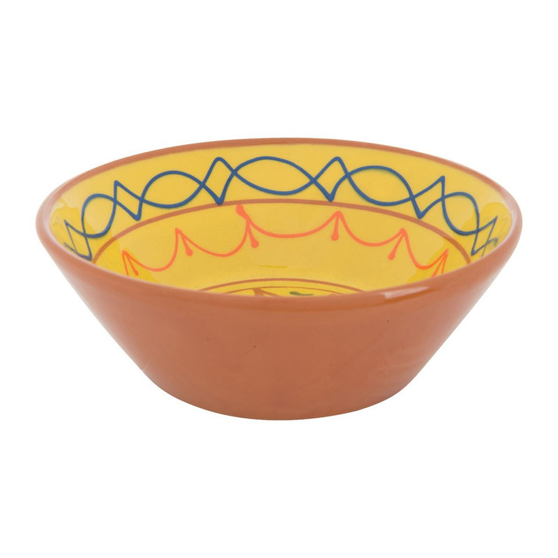 Schaal Fiesta - 15 cm - geel
