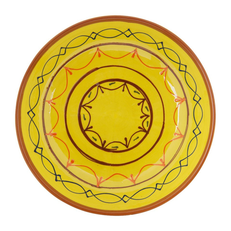 Schaal Fiesta - 27 cm - geel