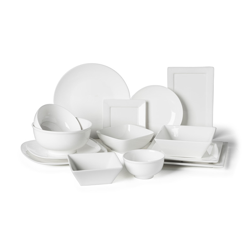 Gebaksbord porselein - 15x15cm