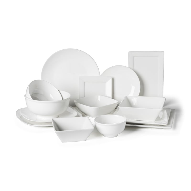 Dinerbord porselein - 24.8x24.8 cm 