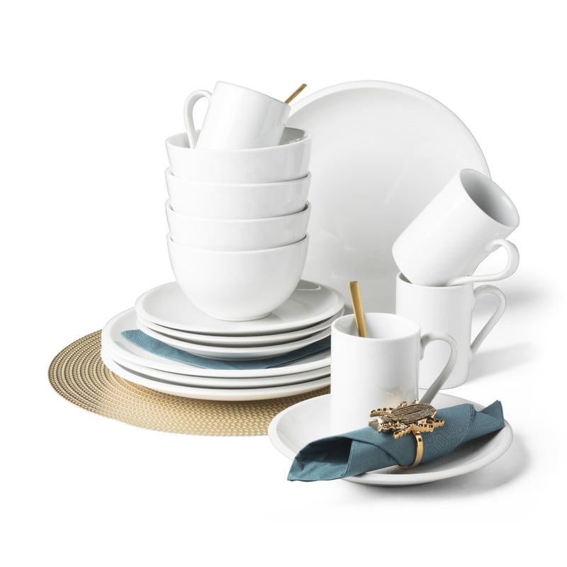 Basic ontbijtbord rond - wit - Ø19 cm