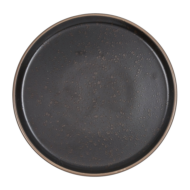 Bord Aurora - zwart -⌀21 cm