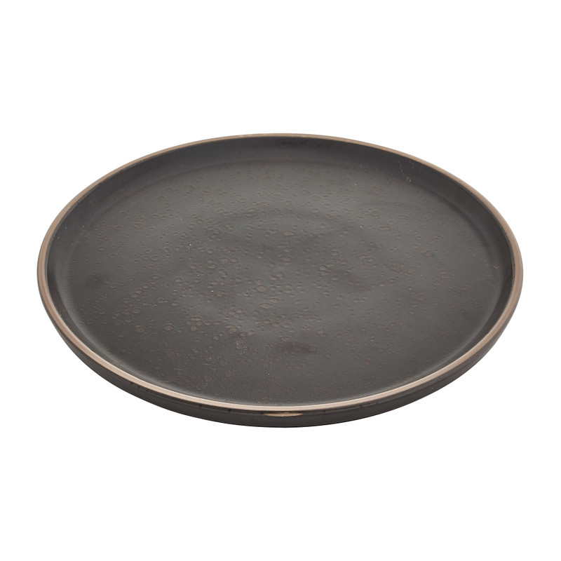 Bord Aurora - zwart -⌀21 cm