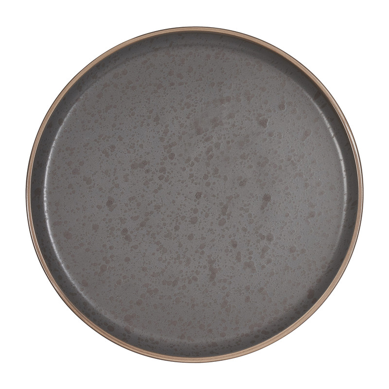 Bord Aurora - grijs - ⌀21 cm
