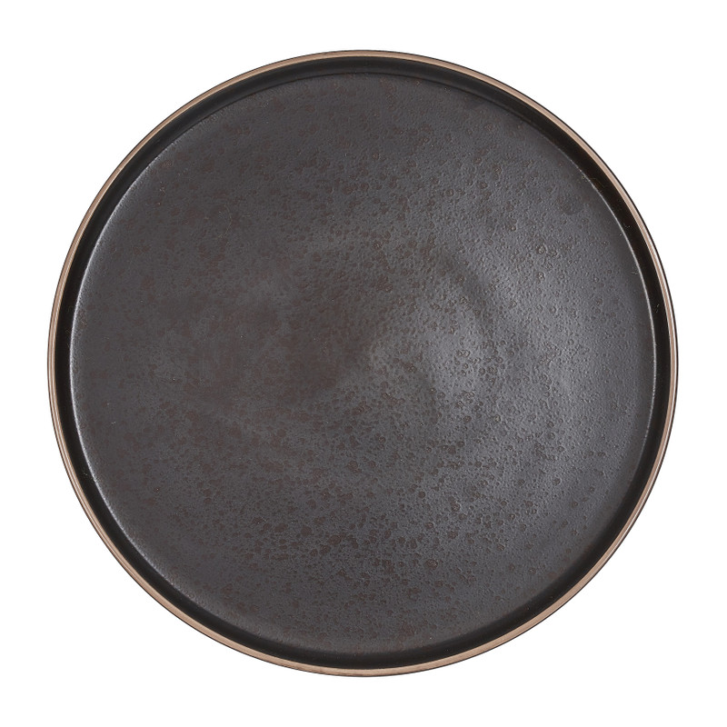 Bord Aurora - zwart -⌀26 cm