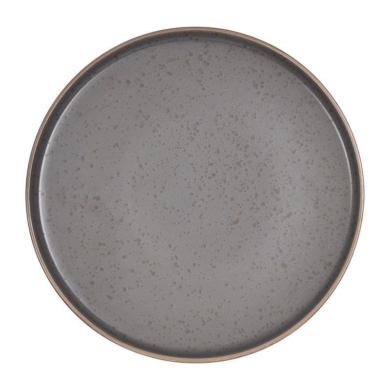 Bord Aurora - grijs - ⌀26 cm