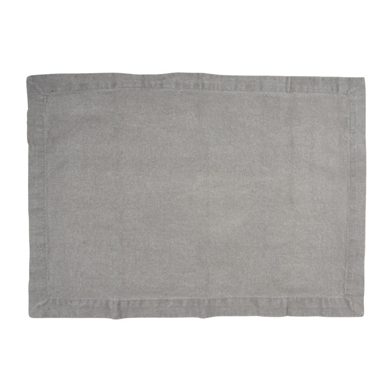 Placemat grijs 48x33 cm set van 2 Xenos