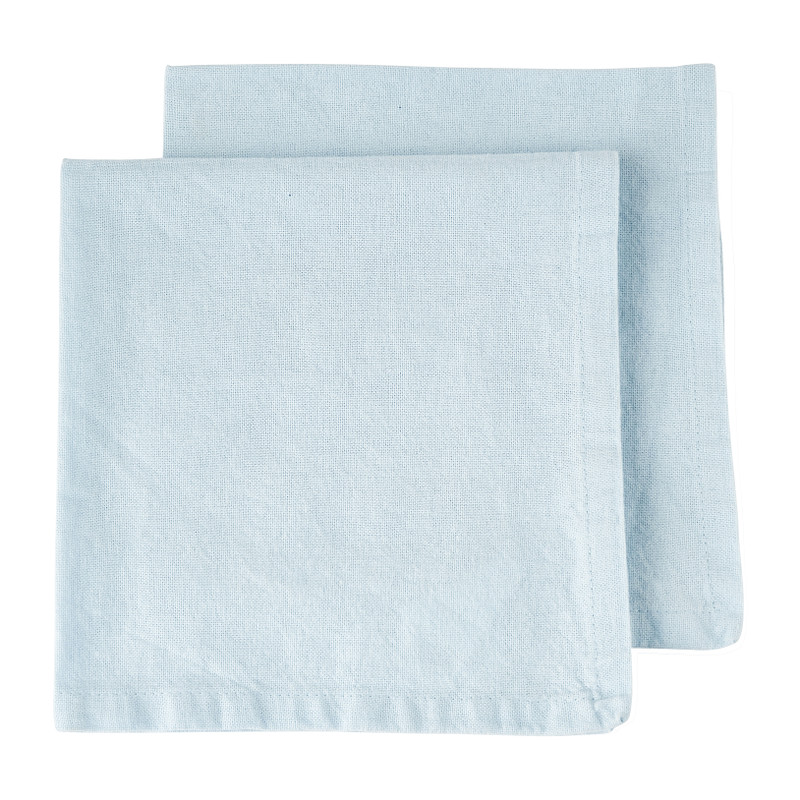 Servetten blauw - 40x40 cm - set van 2 - katoen