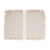 Placemat met fringes - beige met lichte streep - 33x48 cm