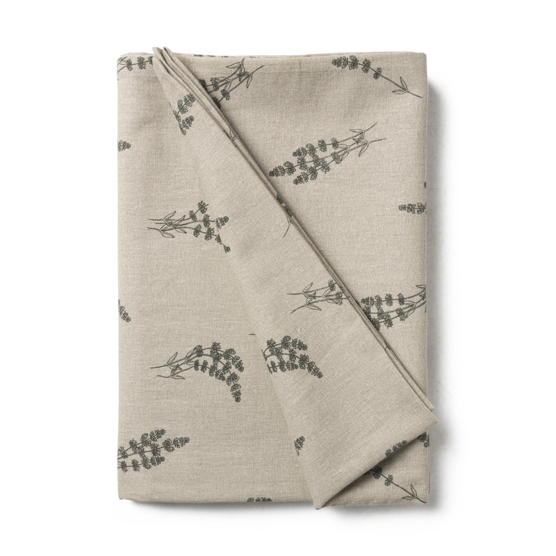 Tafelkleed bloemen - bruin - 140x240 cm