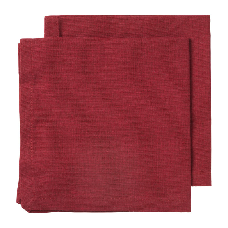 Servet rood - set van 2 - 40x40 cm