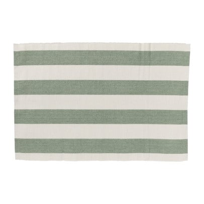 Placemat streep - groen - set van 2