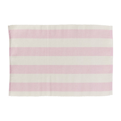 Placemat streep - roze - set van 2
