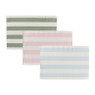 Placemat streep - roze - set van 2