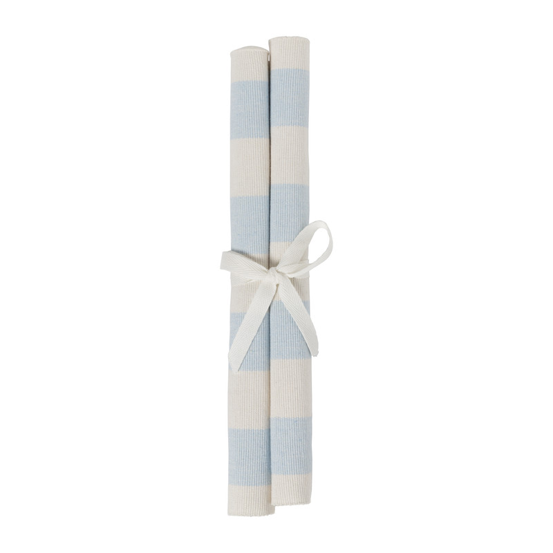 Placemat streep - blauw - set van 2
