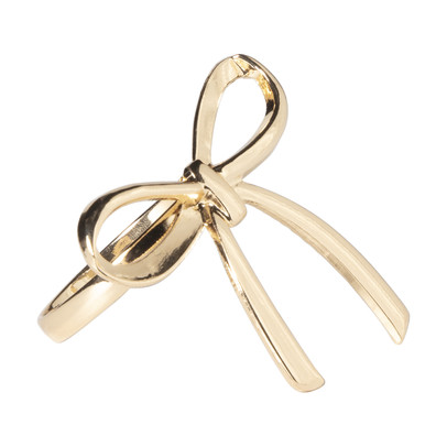 Servetring strik - goud - ø5 cm