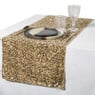 Tafelloper pailletten - champagnekleur - 40x150 cm