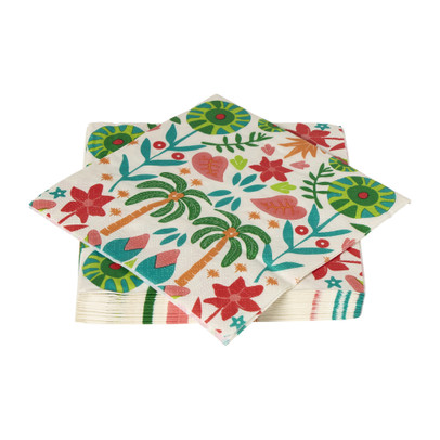 Servetten tropical - 33x33 cm - set van 20