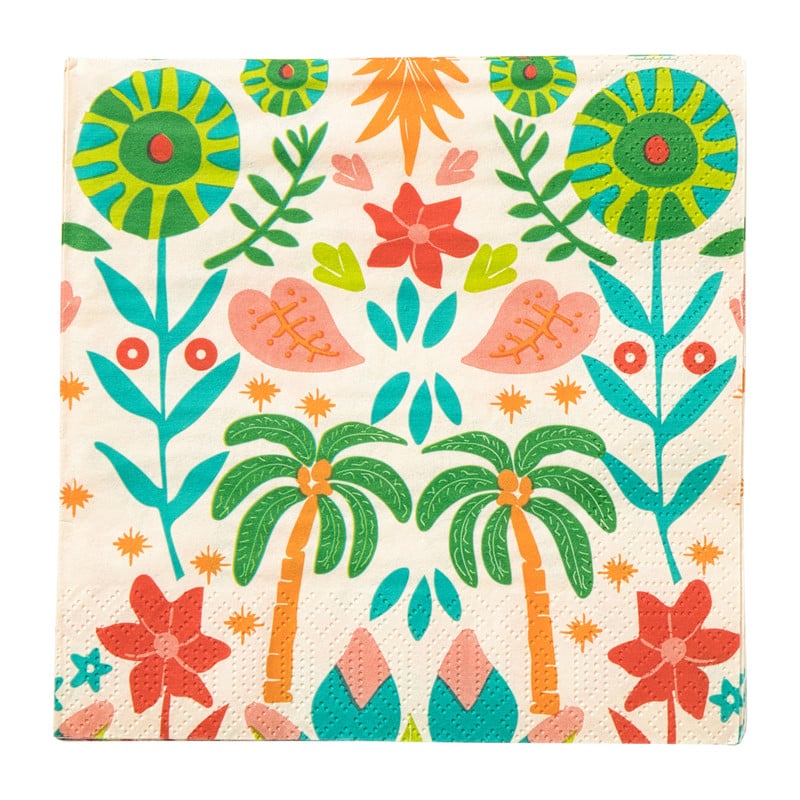 Servetten tropical - 33x33 cm - set van 20
