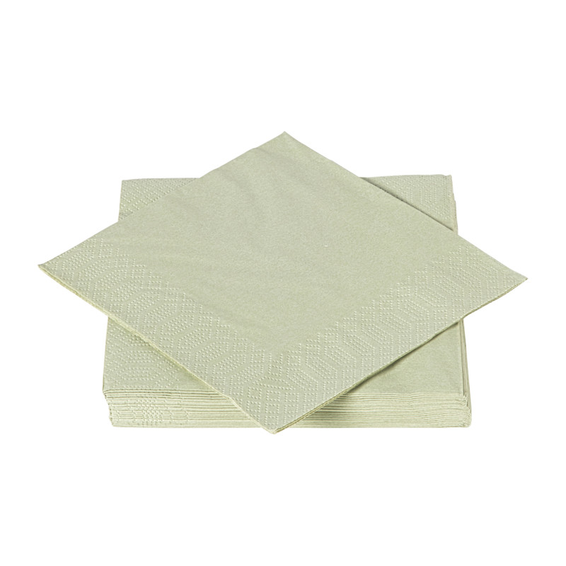 Servetten lichtgroen - 33x33 cm - set van 20