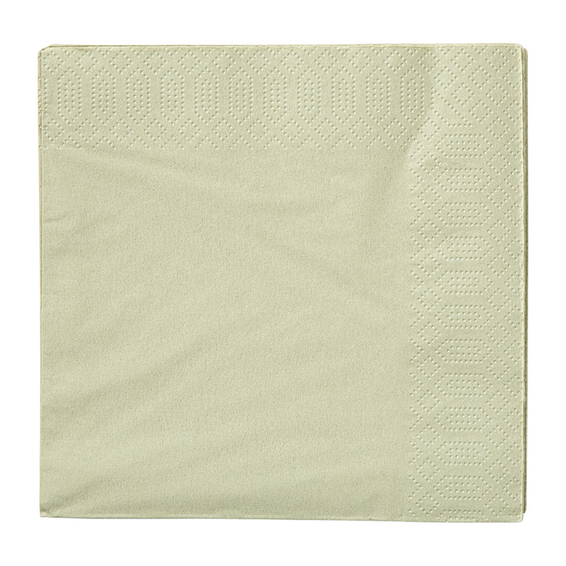 Servetten lichtgroen - 33x33 cm - set van 20