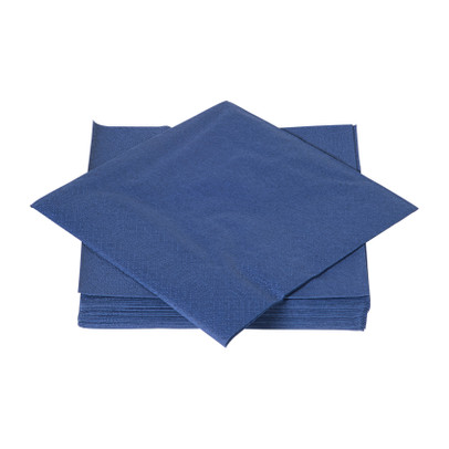 Servetten donkerblauw - 33x33 cm - set van 20