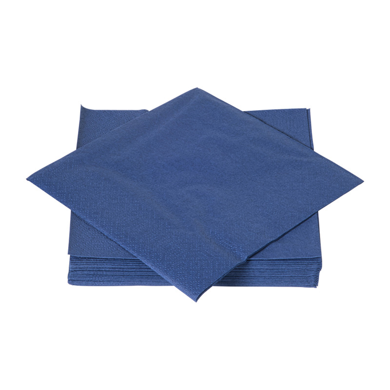 Servetten donkerblauw - 33x33 cm - set van 20