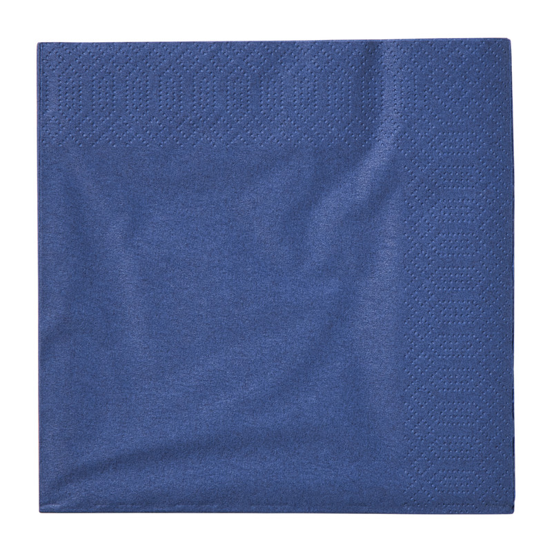 Servetten donkerblauw - 33x33 cm - set van 20