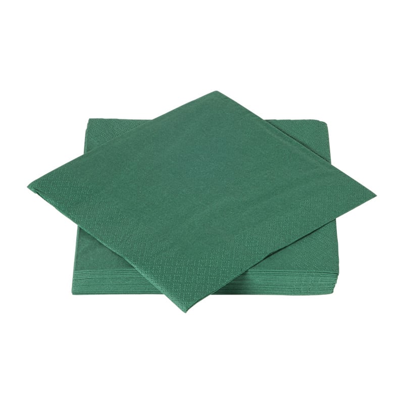 Servetten donkergroen - 33x33 cm - set van 20 