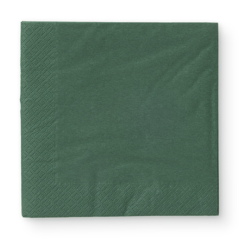 Servetten donkergroen - 33x33 cm - set van 20 