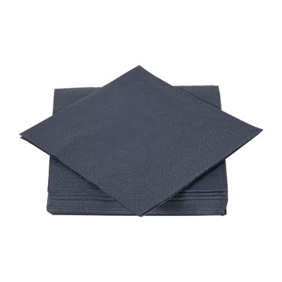 Servetten zwart - 24x24 cm - set van 20