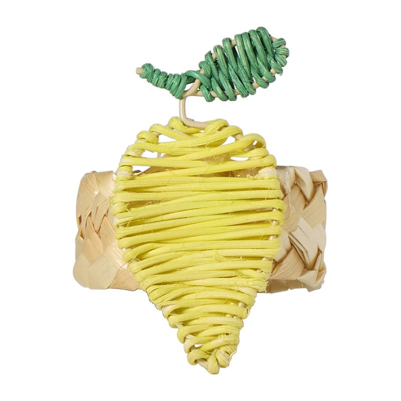 Servetring citroen - geel - ø5x5.5 cm