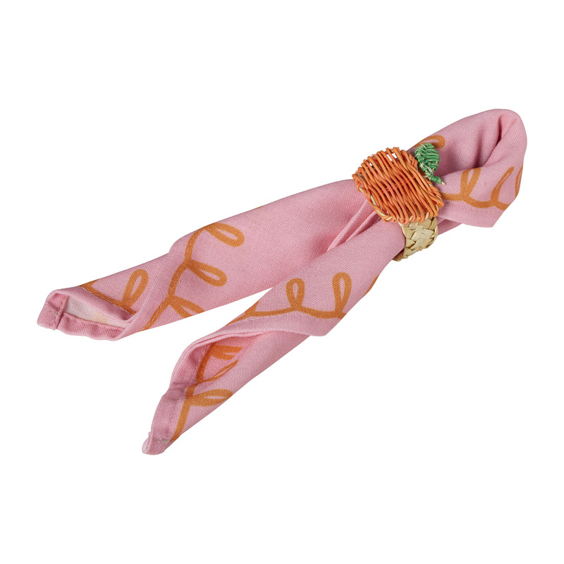 Servetring sinaasappel - oranje - ø5x5.5 cm