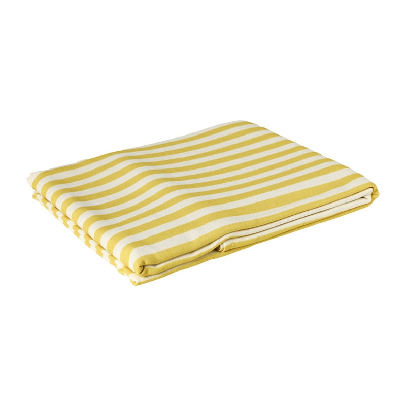 Tafelkleed streep - geel - 140x240 cm
