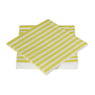Servetten streep - geel - 33x33 cm - set van 20