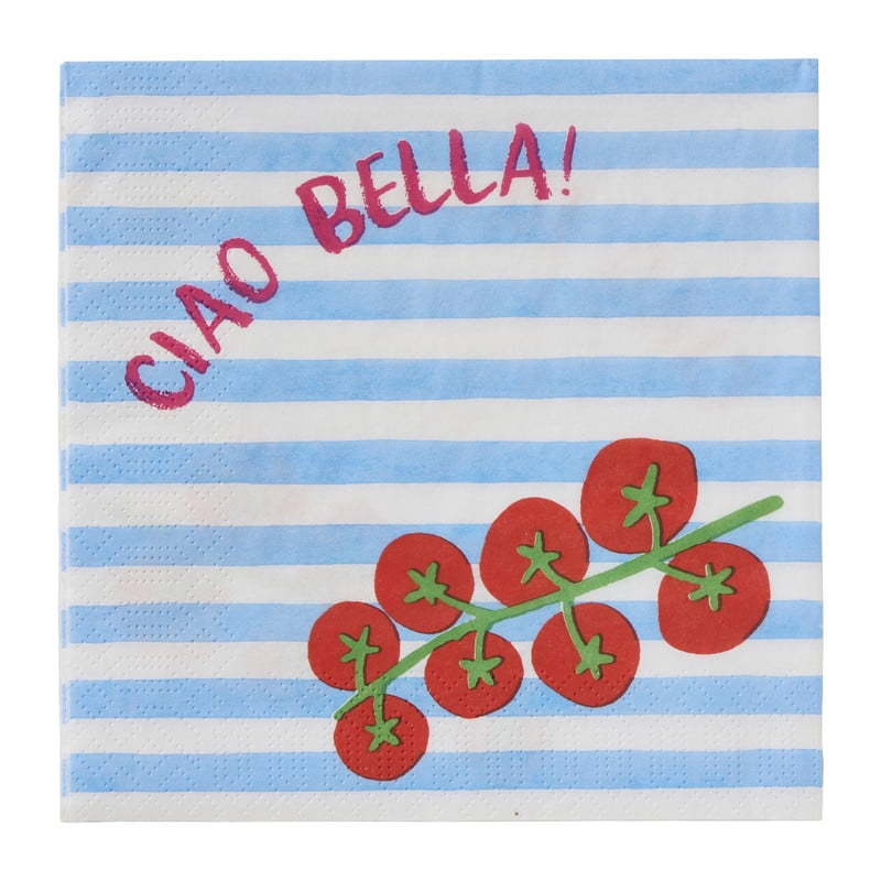 Servetten tomaat - rood - 33x33 cm - set van 20