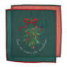 Servetten met print kerst 2st - groen - 40x40 cm - set van 2