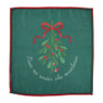 Servetten met print kerst 2st - groen - 40x40 cm - set van 2