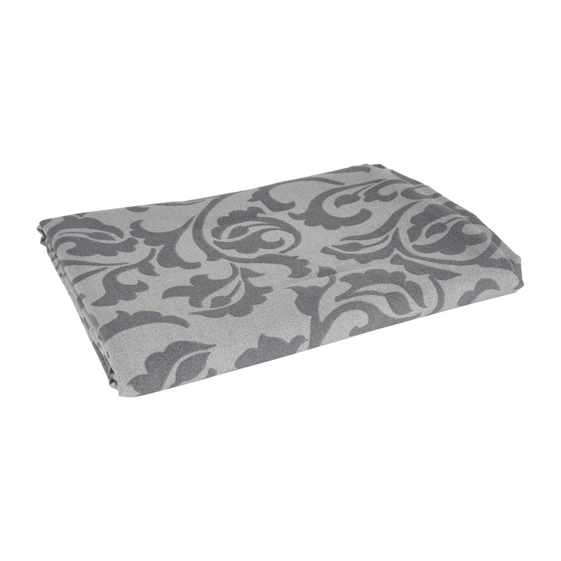 Tafelkleed damast - grijs - 240x140 cm 