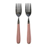 Vorkjes keramiek - roze - set van 2