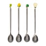 Lepels met hangers fruit - set van 4