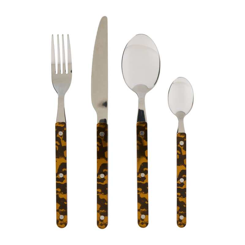 Bestekset vintage tortoise - set van 16