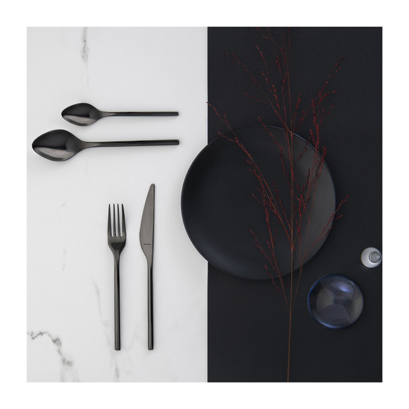 Amefa trend bestek - zwart - 16-delig - 4 persoons