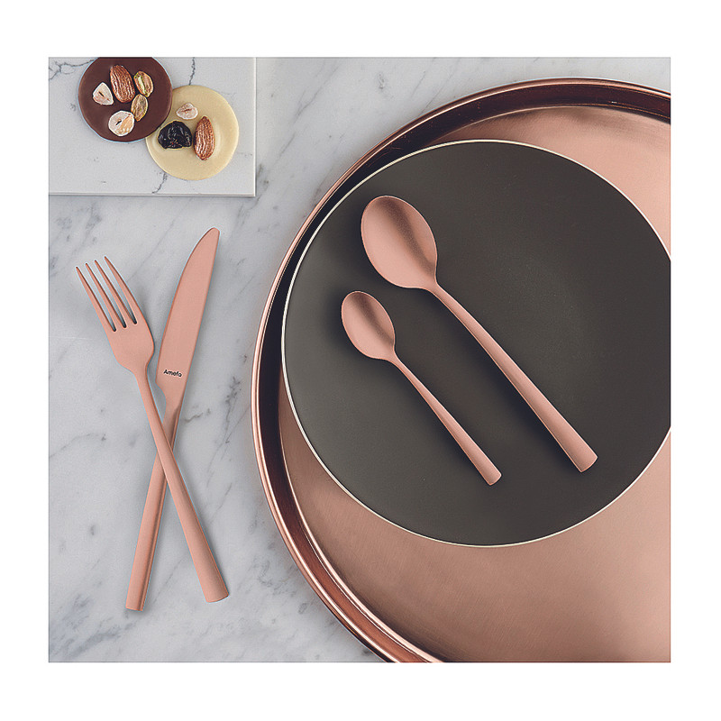 Bestekset Manille - Vintage koperkleurig - 16-delig - 4 persoons