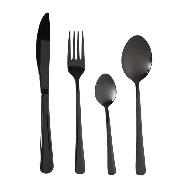 Bestekset - zwart - 16-delig