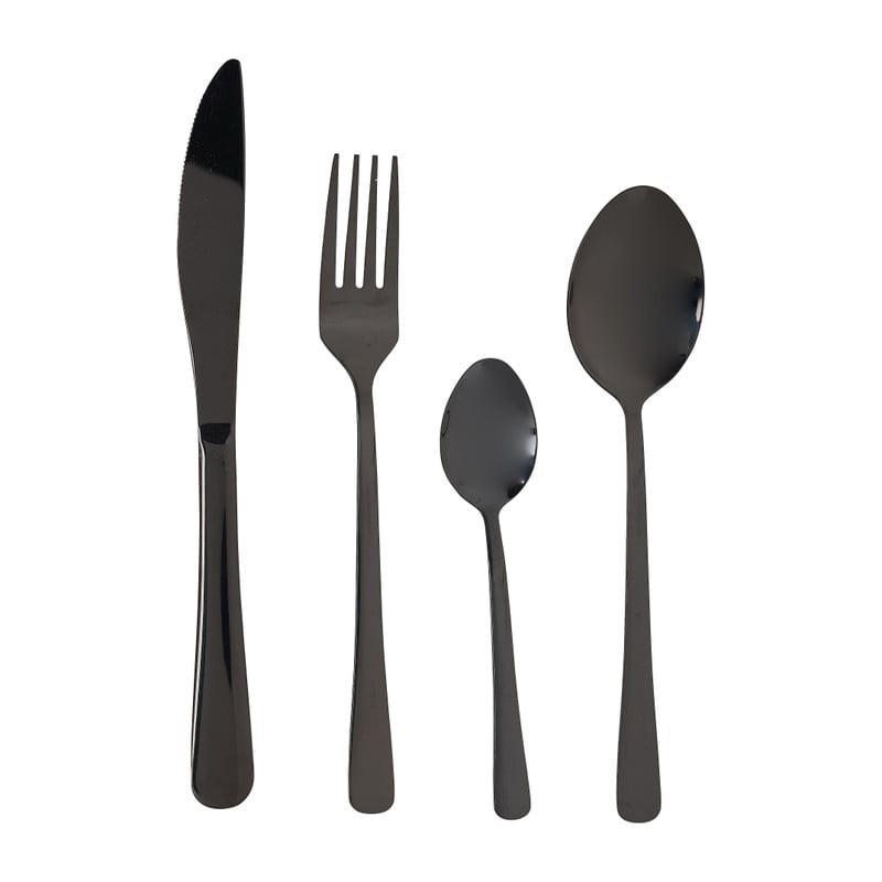 Bestekset - zwart - 16-delig